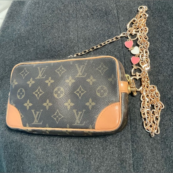 LOUIS VUITTON CLUTCH BAG 2WAYS ✅AUTHENTIC - Picture 4 of 12